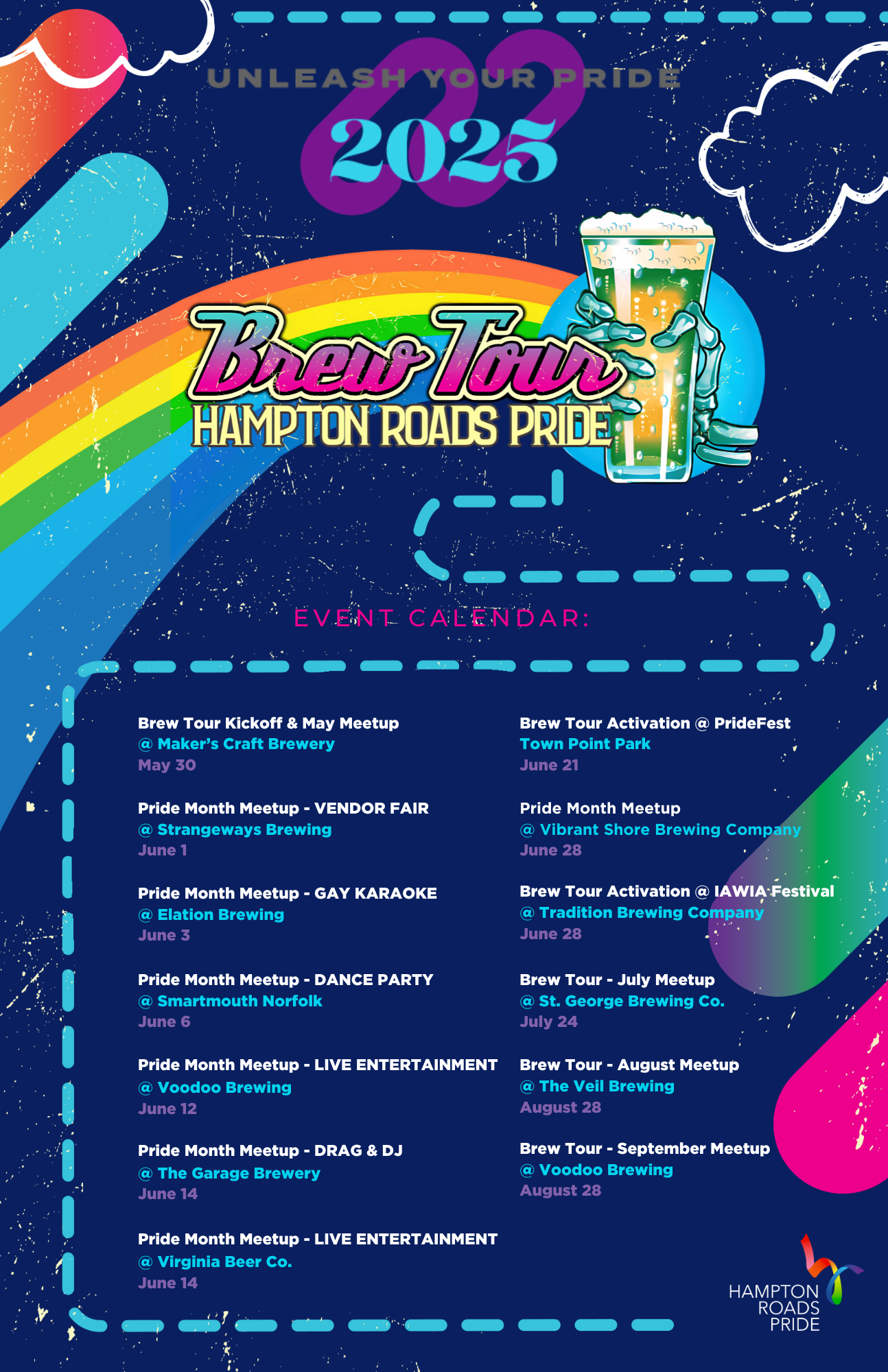 Brew Tour calendar 2025 Brew Tour calendar 2025